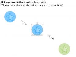 Multiple stars for quality management flat powerpoint design