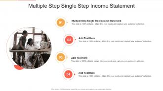Multiple Step Single Step Income Statement In Powerpoint And Google Slides Cpb