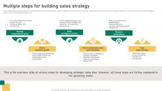Multiple Steps For Building Sales Strategy Implementation Guidelines For Sales MKT SS V