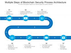 Multiple steps of blockchain security process architecture