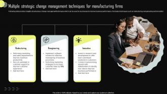 Multiple Strategic Change Management Techniques For Manufacturing Firms