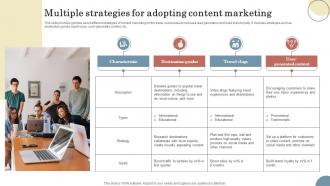 Multiple Strategies For Adopting Content Elevating Sales Revenue With New Travel Company Strategy SS V