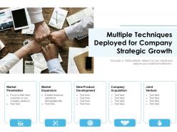 Multiple Techniques Deployed For Company Strategic Growth