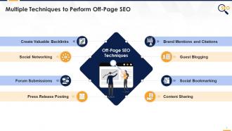 Multiple techniques to perform off page seo edu ppt