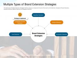Multiple types of brand extension strategies geographic ppt powerpoint presentation rules