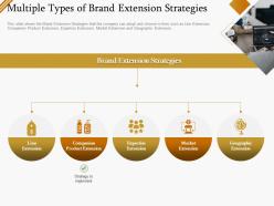 Multiple types of brand extension strategies ppt powerpoint presentation gallery