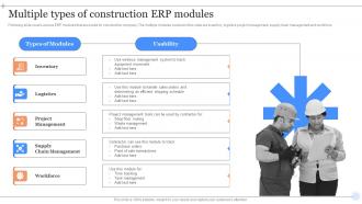 Multiple Types Of Construction ERP Modules