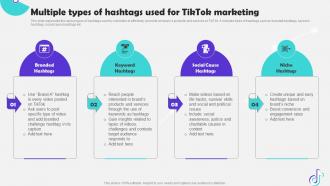 Multiple Types Of Hashtags Used For Tiktok Marketing Campaign To Increase