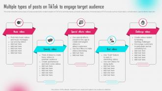 Multiple Types Of Posts On Tiktok To Engage Tiktok Influencer Marketing MKT SS V