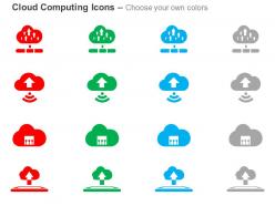 Multiple uploads wifi sharing cloud services ppt icons graphics