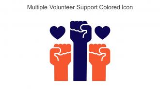 Multiple Volunteer Support Colored Icon In Powerpoint Pptx Png And Editable Eps Format