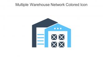 Multiple Warehouse Network Colored Icon In Powerpoint Pptx Png And Editable Eps Format