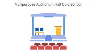 Multipurpose Auditorium Hall Colored Icon In Powerpoint Pptx Png And Editable Eps Format