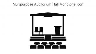 Multipurpose Auditorium Hall Monotone Icon In Powerpoint Pptx Png And Editable Eps Format