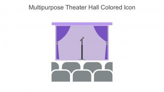 Multipurpose Theater Hall Colored Icon In Powerpoint Pptx Png And Editable Eps Format