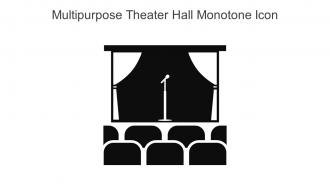 Multipurpose Theater Hall Monotone Icon In Powerpoint Pptx Png And Editable Eps Format