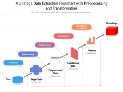 Multistage data extraction flowchart with preprocessing and transformation