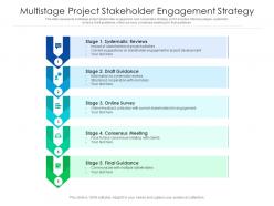 Multistage project stakeholder engagement strategy