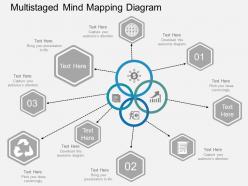 Multistaged Mind Mapping Diagram Flat Powerpoint Design