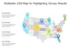 Multistate usa map for highlighting survey results