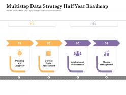 Multistep data strategy half year roadmap