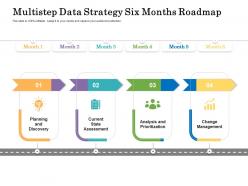Multistep data strategy six months roadmap