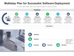 Multistep plan for successful software deployment infographic template