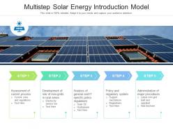 Multistep Solar Energy Introduction Model