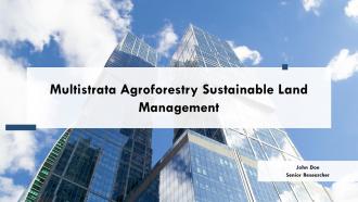 Multistrata Agroforestry Sustainable Land Management PPT PowerPoint ST AI