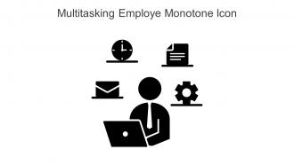 Multitasking Employe Monotone Icon In Powerpoint Pptx Png And Editable Eps Format