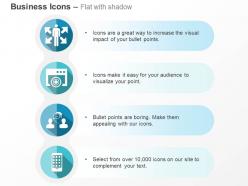 Multiway business skills target achievement business communication mobile apps ppt icons graphics