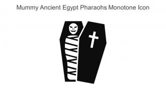 Mummy Ancient Egypt Pharaohs Monotone Icon In Powerpoint Pptx Png And Editable Eps Format