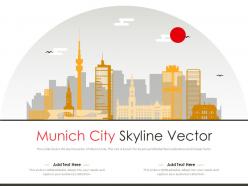 Munich city skyline vector powerpoint presentation ppt template
