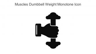 Muscles Dumbbell Weight Monotone Icon In Powerpoint Pptx Png And Editable Eps Format