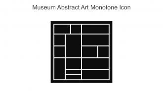 Museum Abstract Art Monotone Icon In Powerpoint Pptx Png And Editable Eps Format