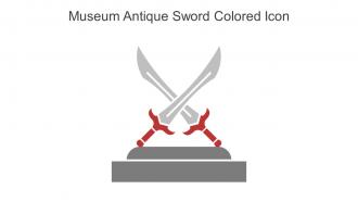 Museum Antique Sword Colored Icon In Powerpoint Pptx Png And Editable Eps Format