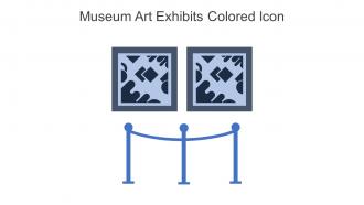 Museum Art Exhibits Colored Icon In Powerpoint Pptx Png And Editable Eps Format