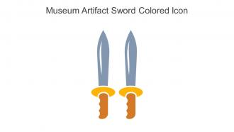 Museum Artifact Sword Colored Icon In Powerpoint Pptx Png And Editable Eps Format