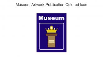 Museum Artwork Publication Colored Icon In Powerpoint Pptx Png And Editable Eps Format