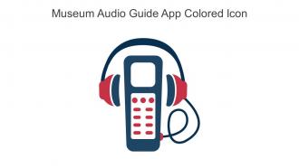 Museum Audio Guide App Colored Icon In Powerpoint Pptx Png And Editable Eps Format