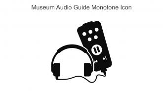 Museum Audio Guide Monotone Icon In Powerpoint Pptx Png And Editable Eps Format