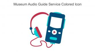 Museum Audio Guide Service Colored Icon In Powerpoint Pptx Png And Editable Eps Format