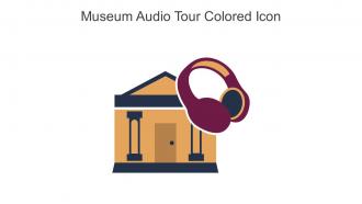 Museum Audio Tour Colored Icon In Powerpoint Pptx Png And Editable Eps Format