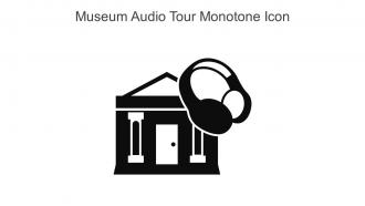 Museum Audio Tour Monotone Icon In Powerpoint Pptx Png And Editable Eps Format
