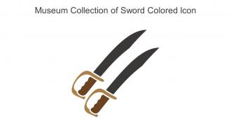 Museum Collection Of Sword Colored Icon In Powerpoint Pptx Png And Editable Eps Format