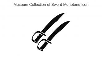 Museum Collection Of Sword Monotone Icon In Powerpoint Pptx Png And Editable Eps Format