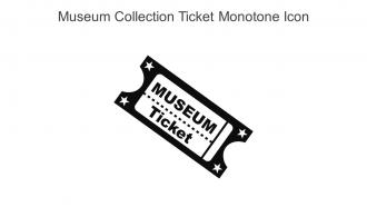Museum Collection Ticket Monotone Icon In Powerpoint Pptx Png And Editable Eps Format
