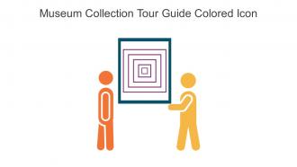 Museum Collection Tour Guide Colored Icon In Powerpoint Pptx Png And Editable Eps Format