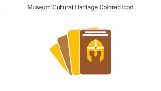 Museum Cultural Heritage Colored Icon In Powerpoint Pptx Png And Editable Eps Format