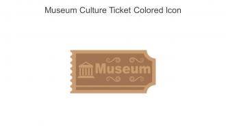 Museum Culture Ticket Colored Icon In Powerpoint Pptx Png And Editable Eps Format